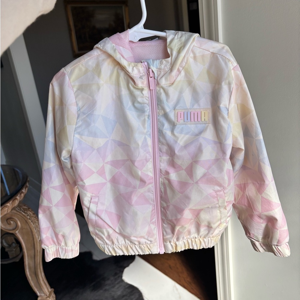 PUMA Multicolor Geometric Hoodie girls 4t